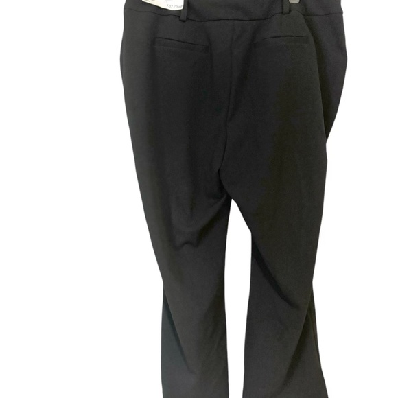 NWT  BLACK Hi-Rise Flare Pants  Career/Professional/Office 18/20 PETITE   #O - Picture 6 of 10